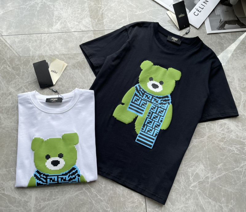 Футболка Fendi Teddy "Black" фото № 5