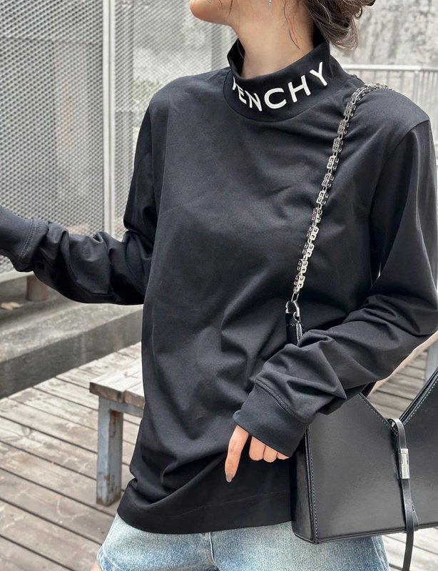 Лонгслив Givenchy Long Sleeves The Inscription On The Collar «Black» фото № 6