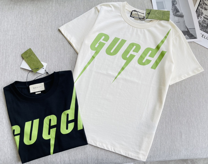 Футболка GUCCI Monochrome with Color Print "White" фото № 3