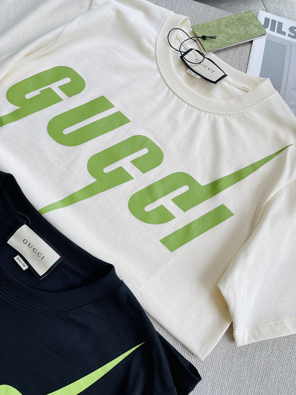Футболка GUCCI Monochrome with Color Print "White" фото № 5