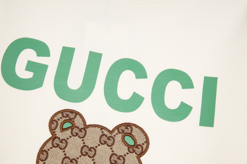 Лонгслив Gucci Branded Bear "Beige" фото № 5