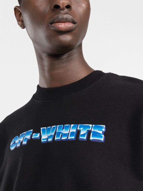 Лонгслив Off White Logo Pointers "Black" фото № 6