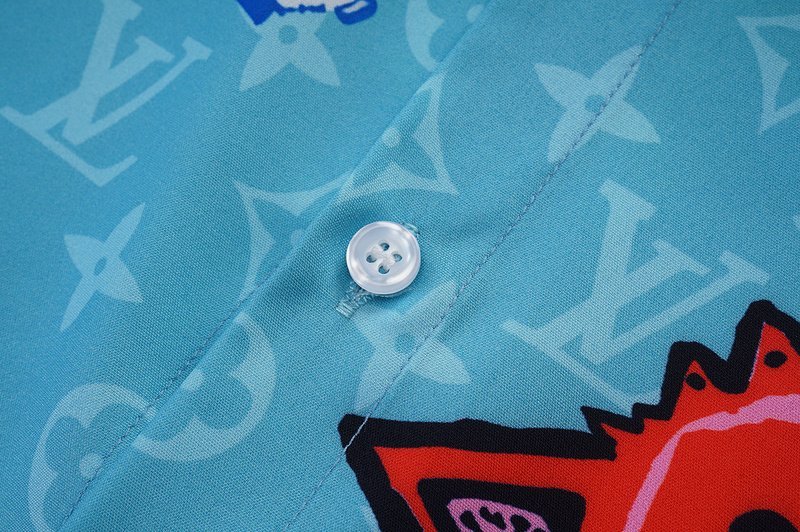 Рубашка Louis Vuitton Colorful Figures "Blue" фото № 3