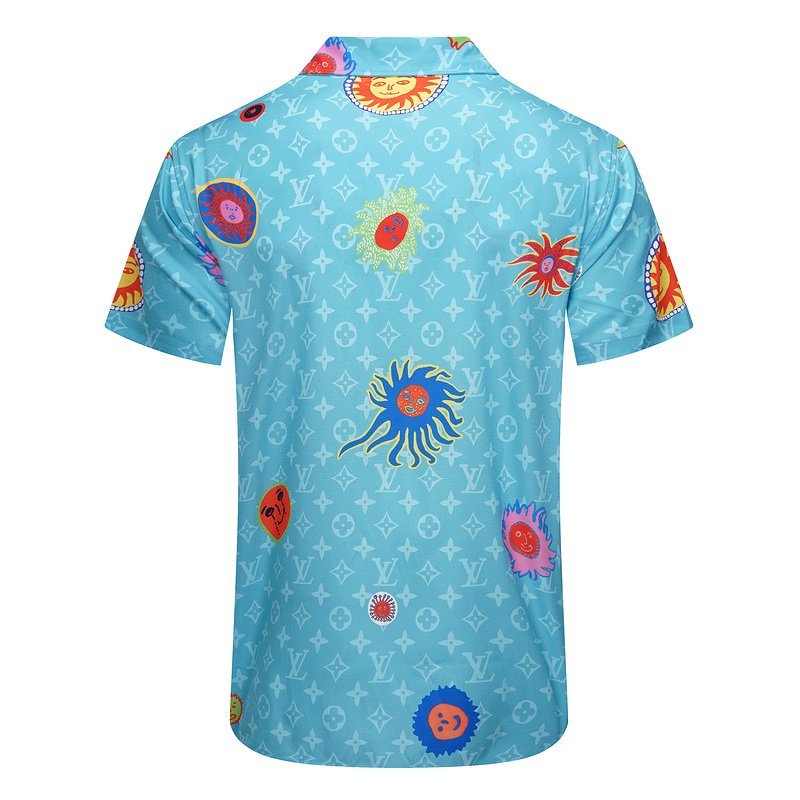 Рубашка Louis Vuitton Colorful Figures "Blue" фото № 2