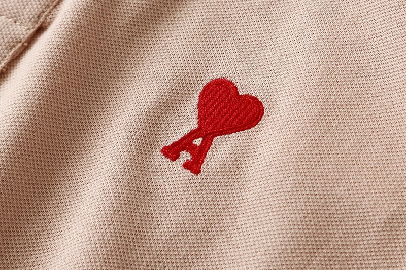 Поло Amiri Heart logo "Beige" фото № 8