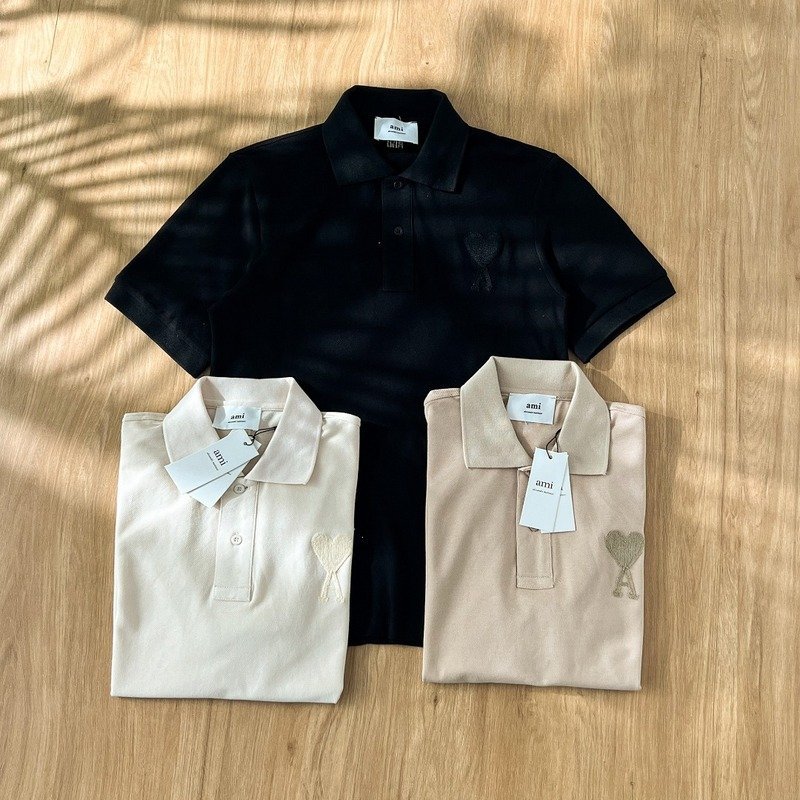 Поло Amiri Cotton With An Embroidered Logo Of The Letter A "Black" фото № 3