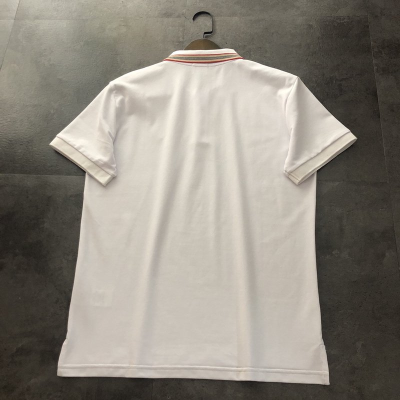 Поло Burberry With A Logo Stamp "White" фото № 6