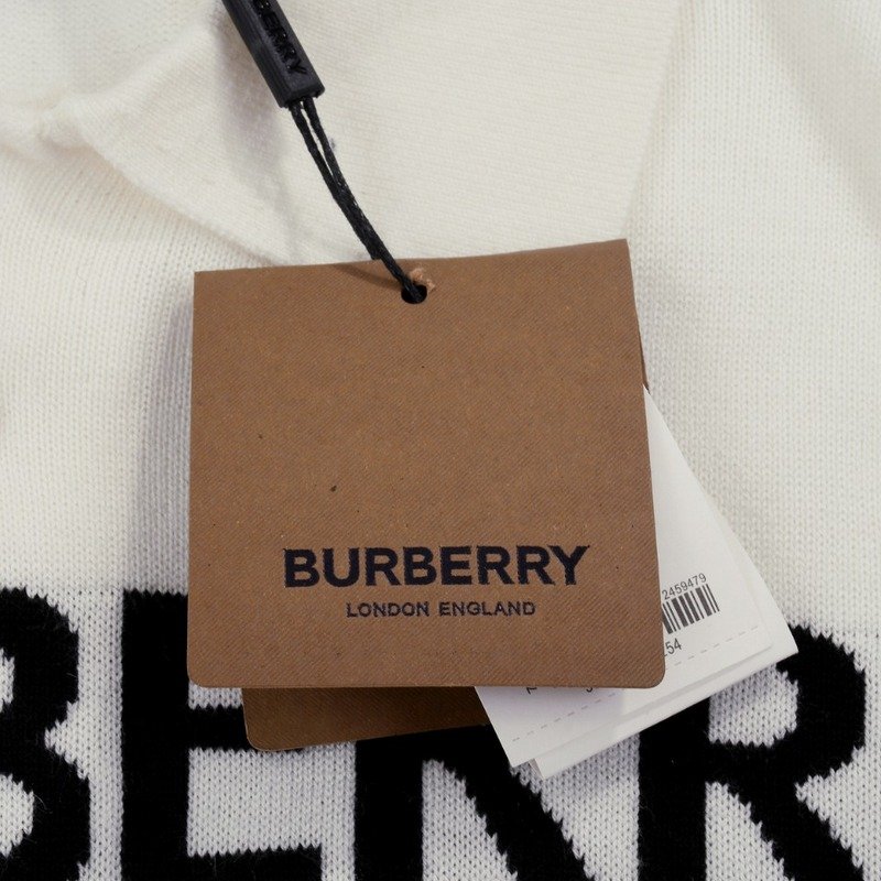 Поло Burberry Printed Logo Letters "Cream" фото № 5