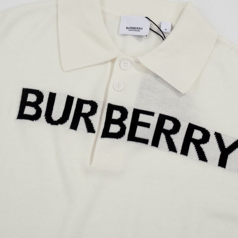 Поло Burberry Printed Logo Letters "Cream" фото № 7