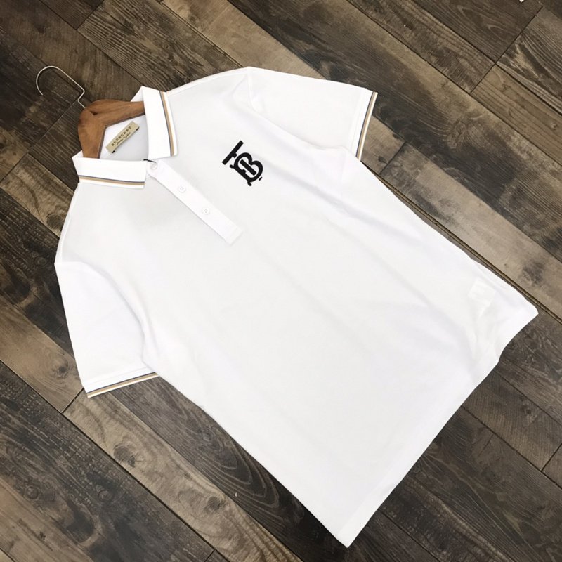 Поло Burberry With Logo - Classic "White" фото № 2