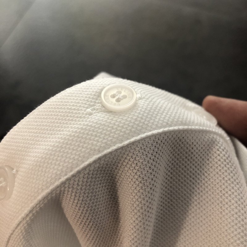 Поло Celine Embroidered Logo "White" фото № 3