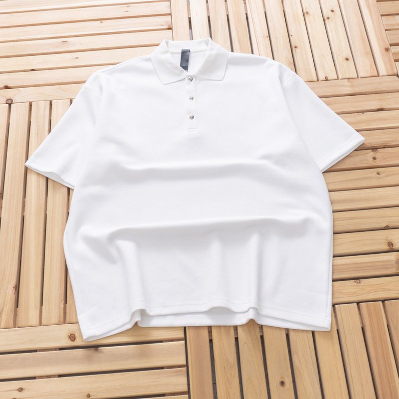 Поло Chrome Hearts Casual Knitted Short Sleeves "White" фото № 8