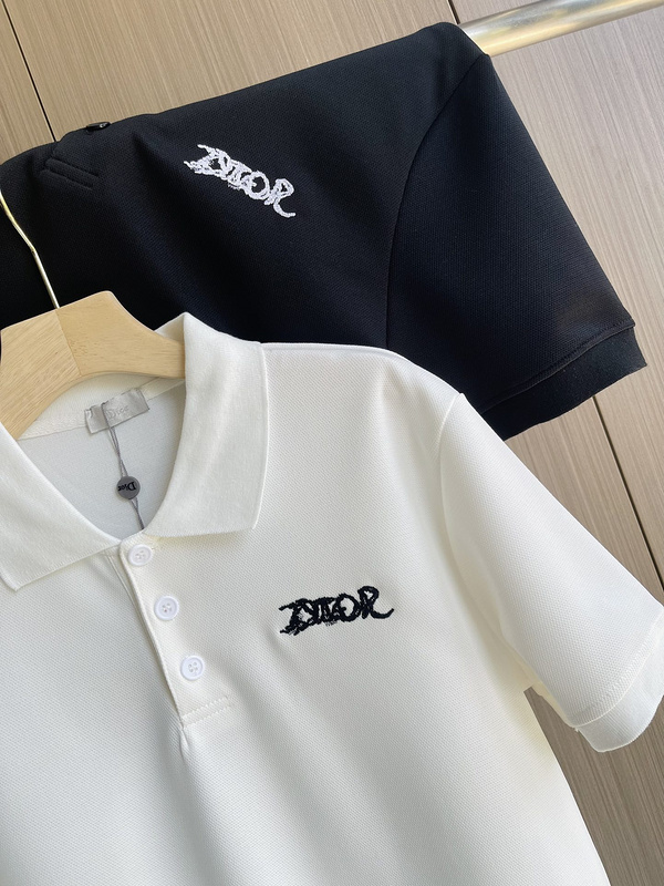 Поло Dior Base with Logo "White" фото № 6