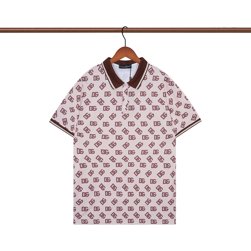 Поло Dolce Gabbana With Logo "Pink/Peach" фото № 2