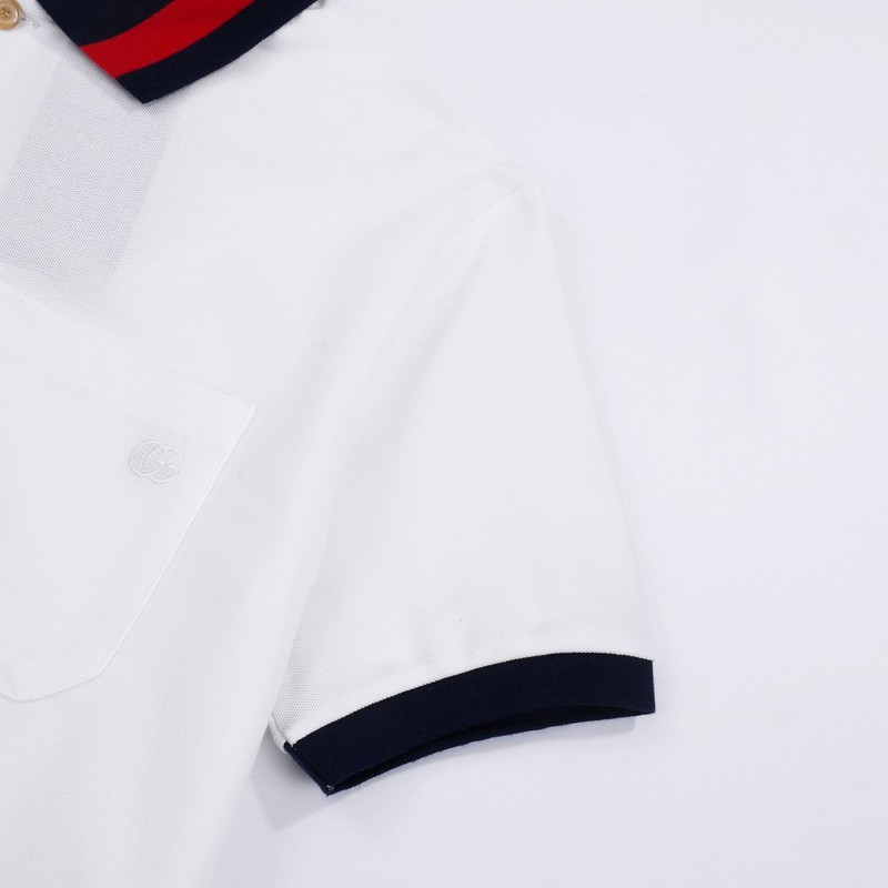 Поло Gucci Regular With Pocket "White" фото № 8