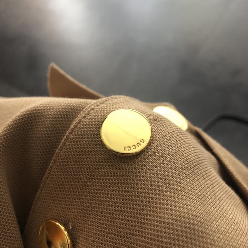 Поло Gucci With Red Stripe On The Sleeves "Brown" фото № 3