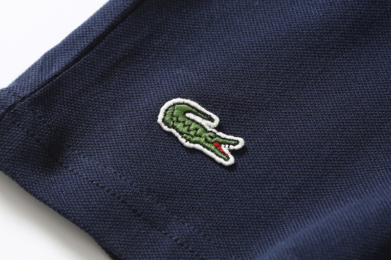 Поло Lacoste French Sportswear Est "Blue" фото № 4