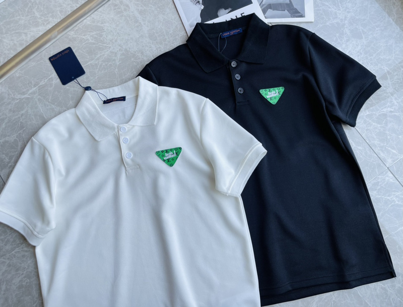 Поло Louis Vuitton Inverted Triangle "Black" фото № 2