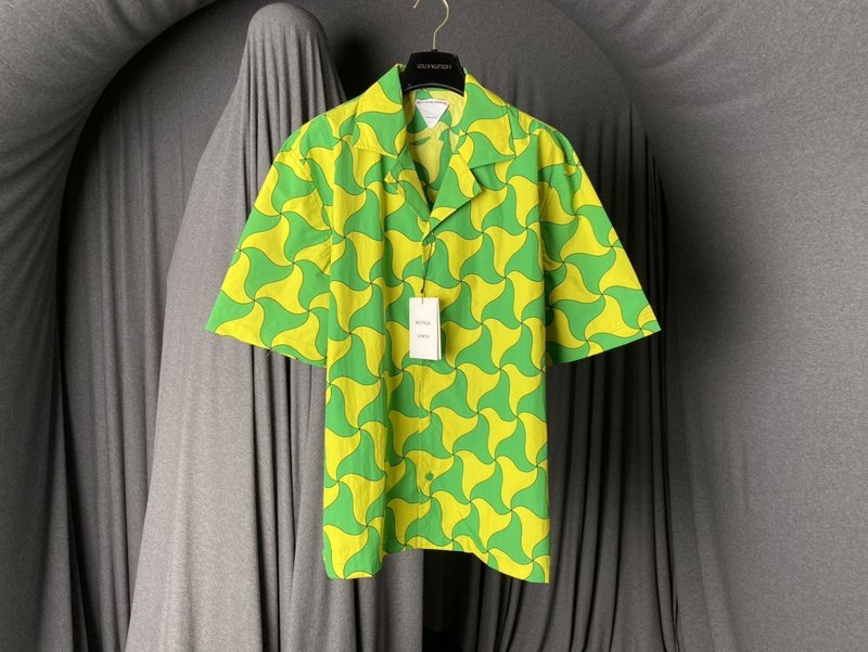 Рубашка Bottega Veneta Crows Feet "Green" фото № 6