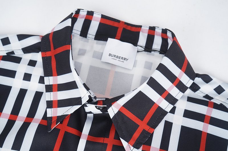 Рубашка Burberry Plaid Shirt With Front Pocket "Black" фото № 5