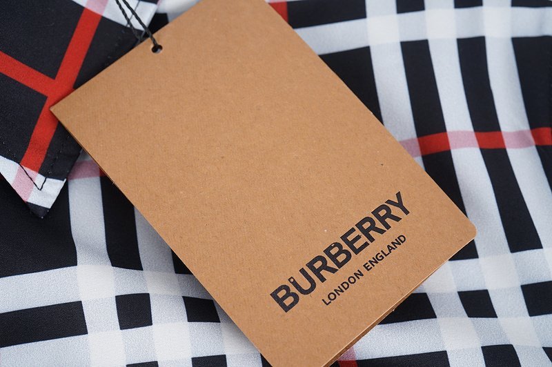 Рубашка Burberry Plaid Shirt With Front Pocket "Black" фото № 6