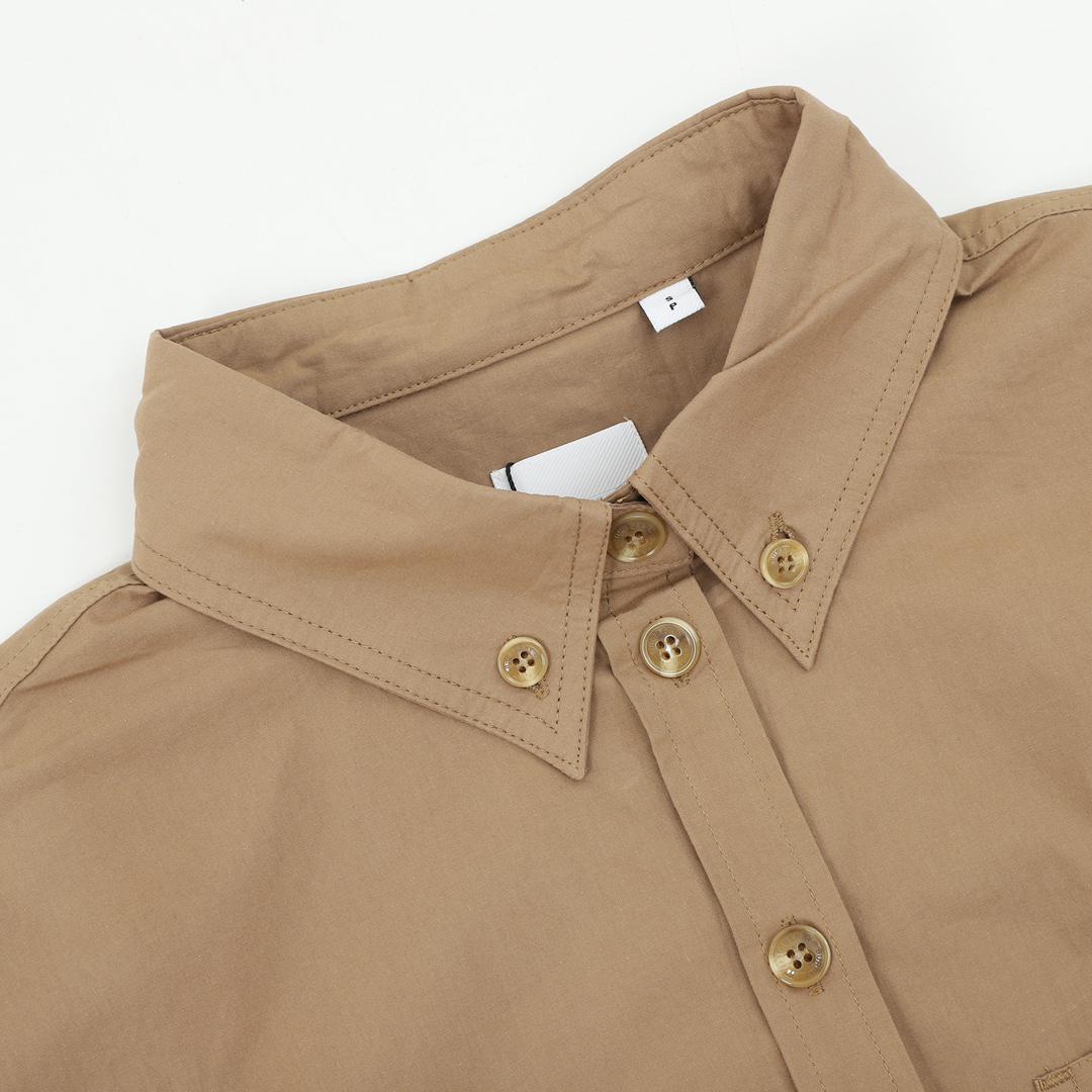 Джинсовая рубашка Burberry Button Closure "Brown" фото № 4