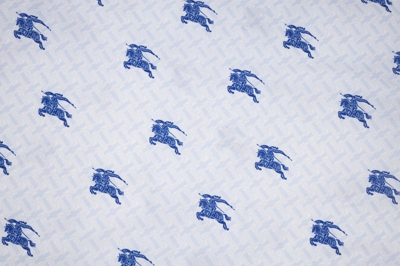 Рубашка Burberry With Print Of Rider On Horse "White" фото № 2