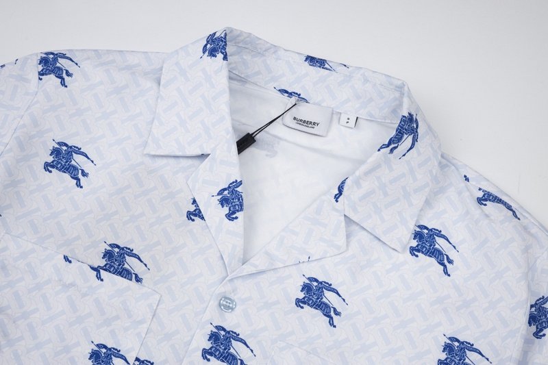 Рубашка Burberry With Print Of Rider On Horse "White" фото № 4