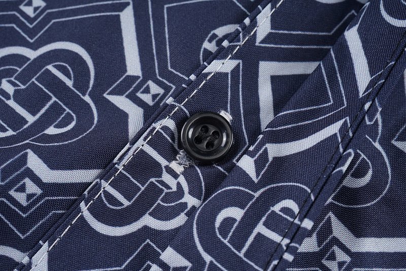 Рубашка Casablanca White Diamond Pattern "Blue" фото № 5