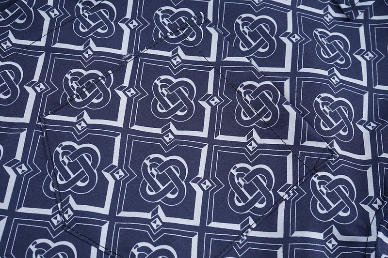 Рубашка Casablanca White Diamond Pattern "Blue" фото № 4