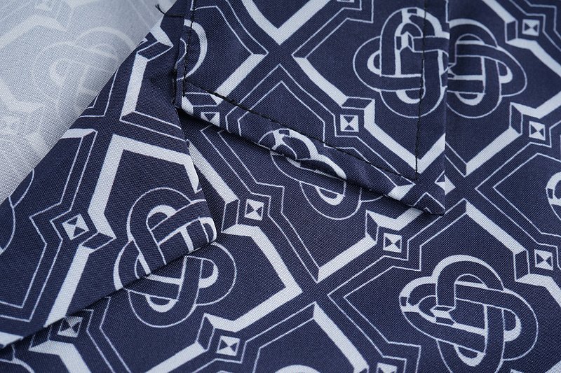 Рубашка Casablanca White Diamond Pattern "Blue" фото № 3