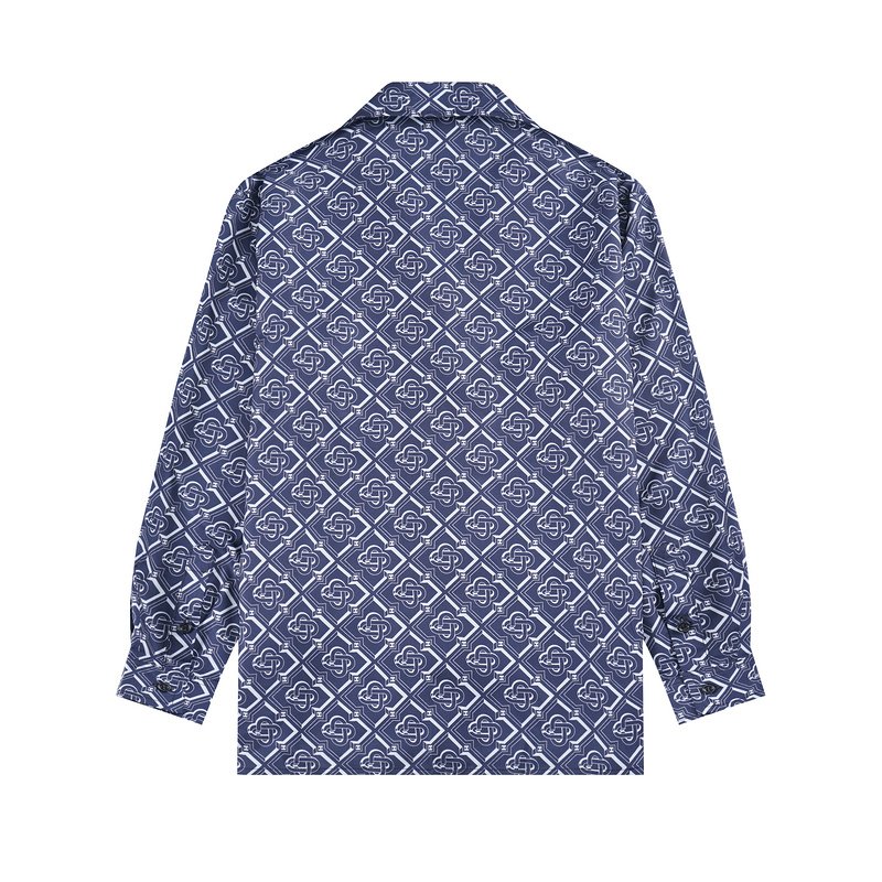 Рубашка Casablanca White Diamond Pattern "Blue" фото № 2