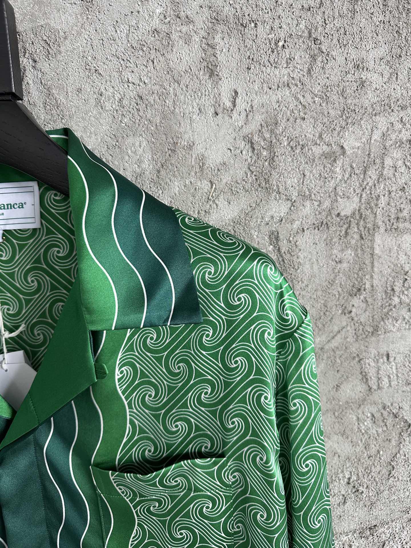 Рубашка Casablanca Wavy Emerald "Green" фото № 3