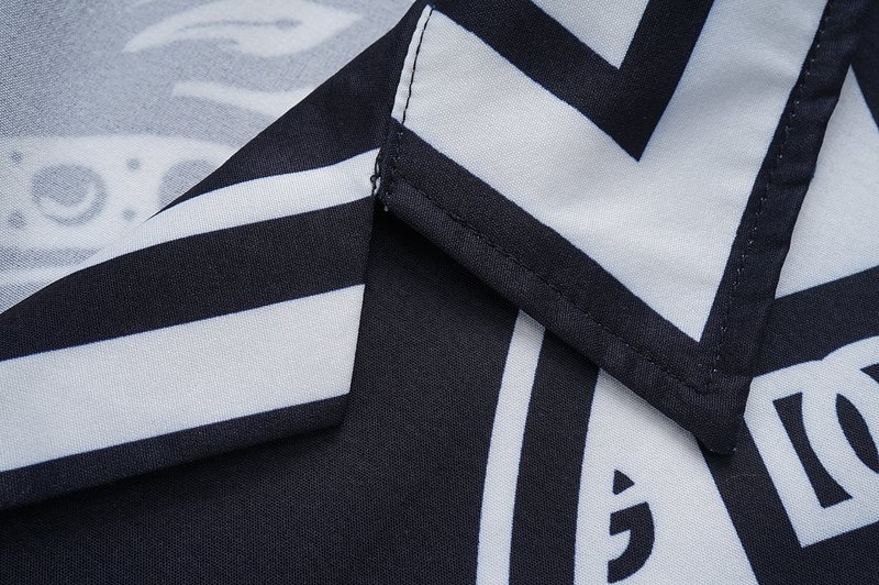 Рубашка Dolce Gabbana Monochrome Ornament "Black" фото № 8