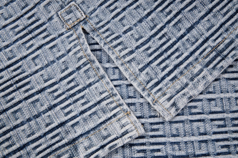 Рубашка Givenchy Brand Print "Blue/Gray" фото № 3