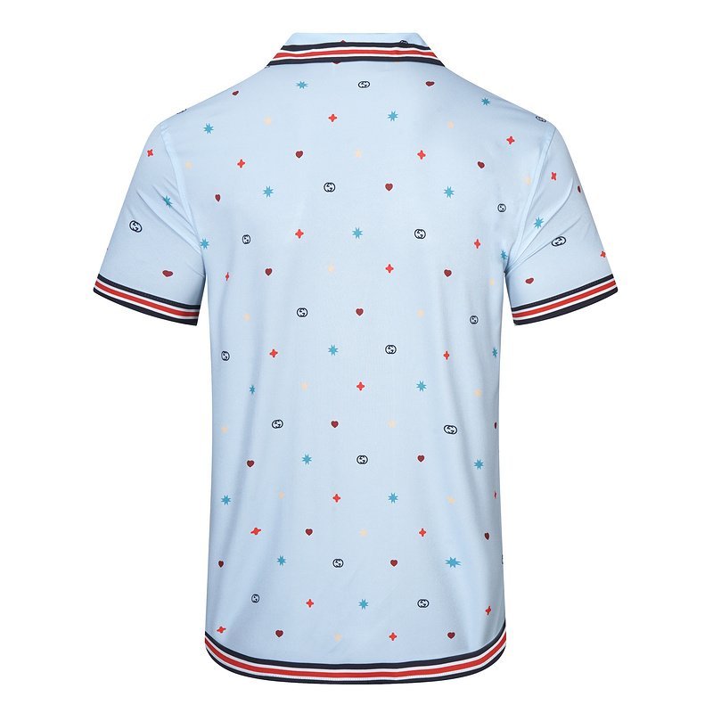 Рубашка Gucci Stripes Decoration On Edges "Blue" фото № 2