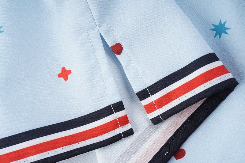 Рубашка Gucci Stripes Decoration On Edges "Blue" фото № 4