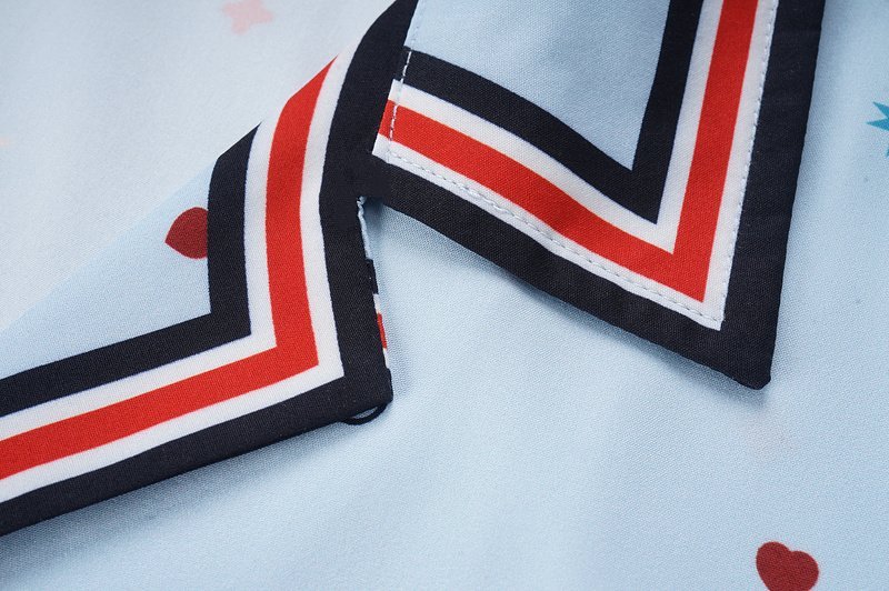 Рубашка Gucci Stripes Decoration On Edges "Blue" фото № 5