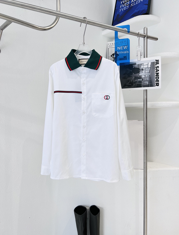 Рубашка Gucci A Thin Strip "White" фото № 3