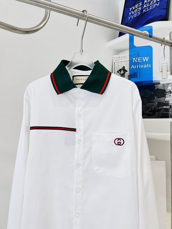 Рубашка Gucci A Thin Strip "White" фото № 5