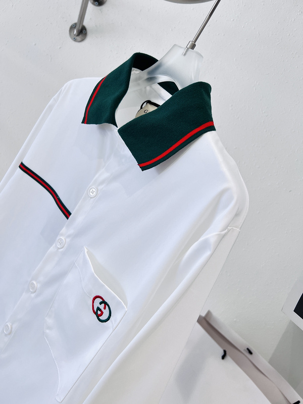 Рубашка Gucci A Thin Strip "White" фото № 6