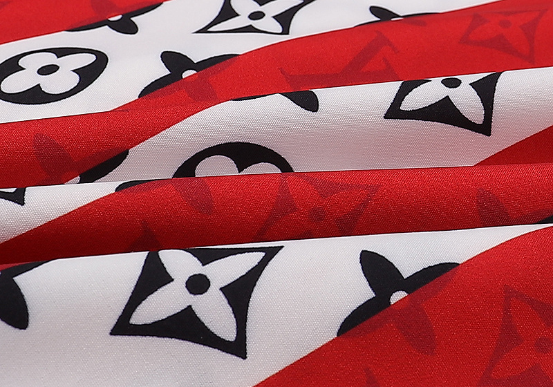 Рубашка Louis Vuitton Red Stripes Short Sleeve "White" фото № 9