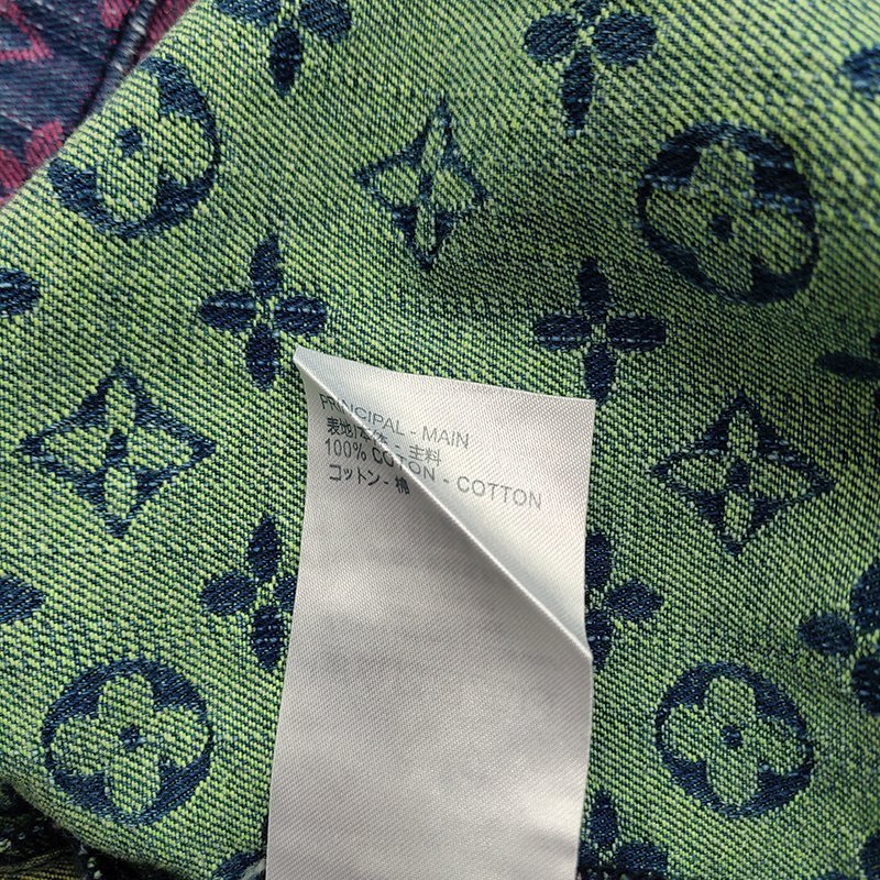 Рубашка Louis Vuitton Multicolored Abstraction "Blue/Green" фото № 2