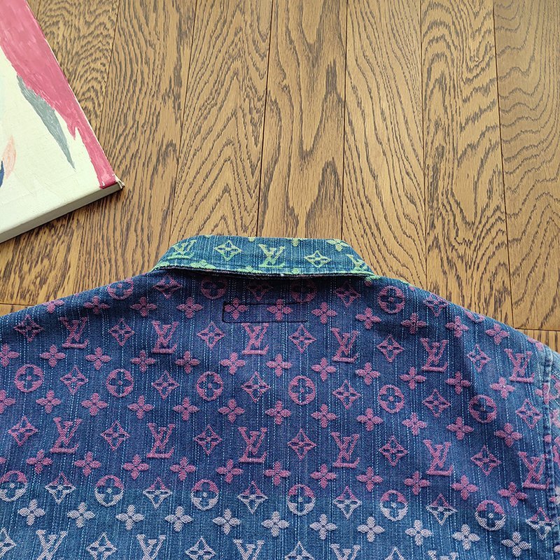 Рубашка Louis Vuitton Multicolored Abstraction "Blue/Green" фото № 3