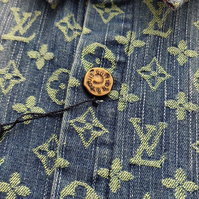 Рубашка Louis Vuitton Multicolored Abstraction "Blue/Green" фото № 9