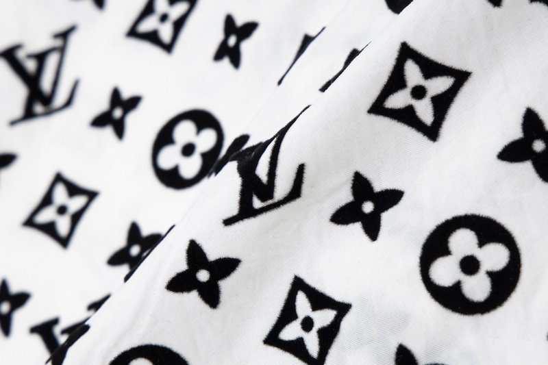 Рубашка Louis Vuitton Print - Brand Patterns "White/Black" фото № 2