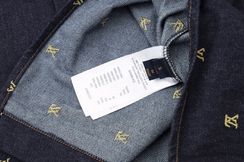 Джинсовая Рубашка Louis Vuitton With Short Sleeves "Blue/Black" фото № 3