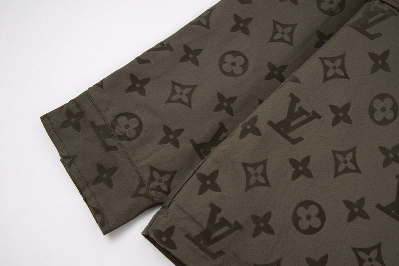Рубашка Louis Vuitton Branded "Brown/Gray" фото № 4