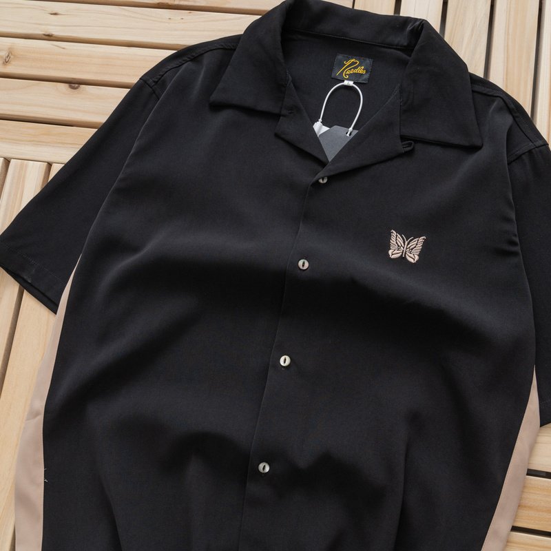Рубашка Needles With Butterfly "Black/Beige" фото № 2