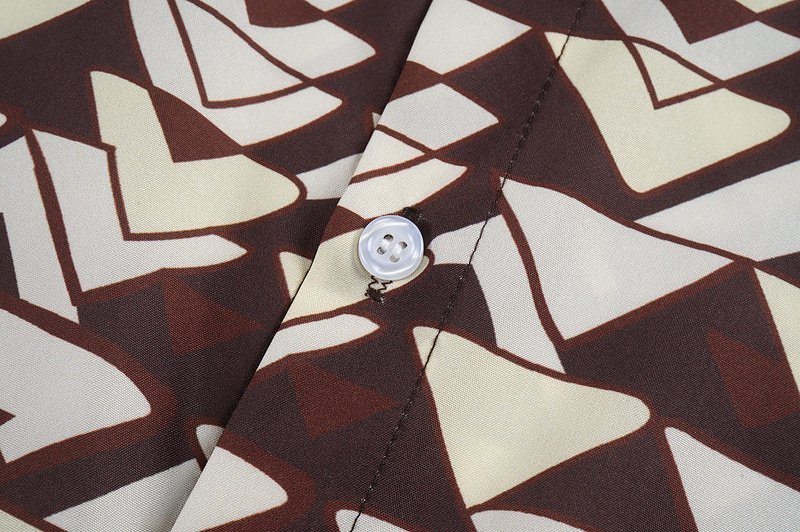 Рубашка Prada Triangle Print "Beige" фото № 5